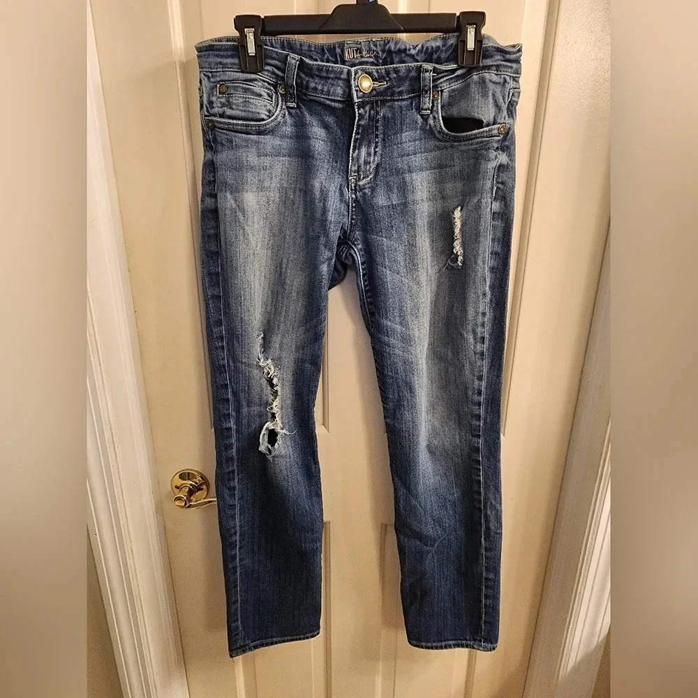 Kut from the kloth distressed denim jeans size 6